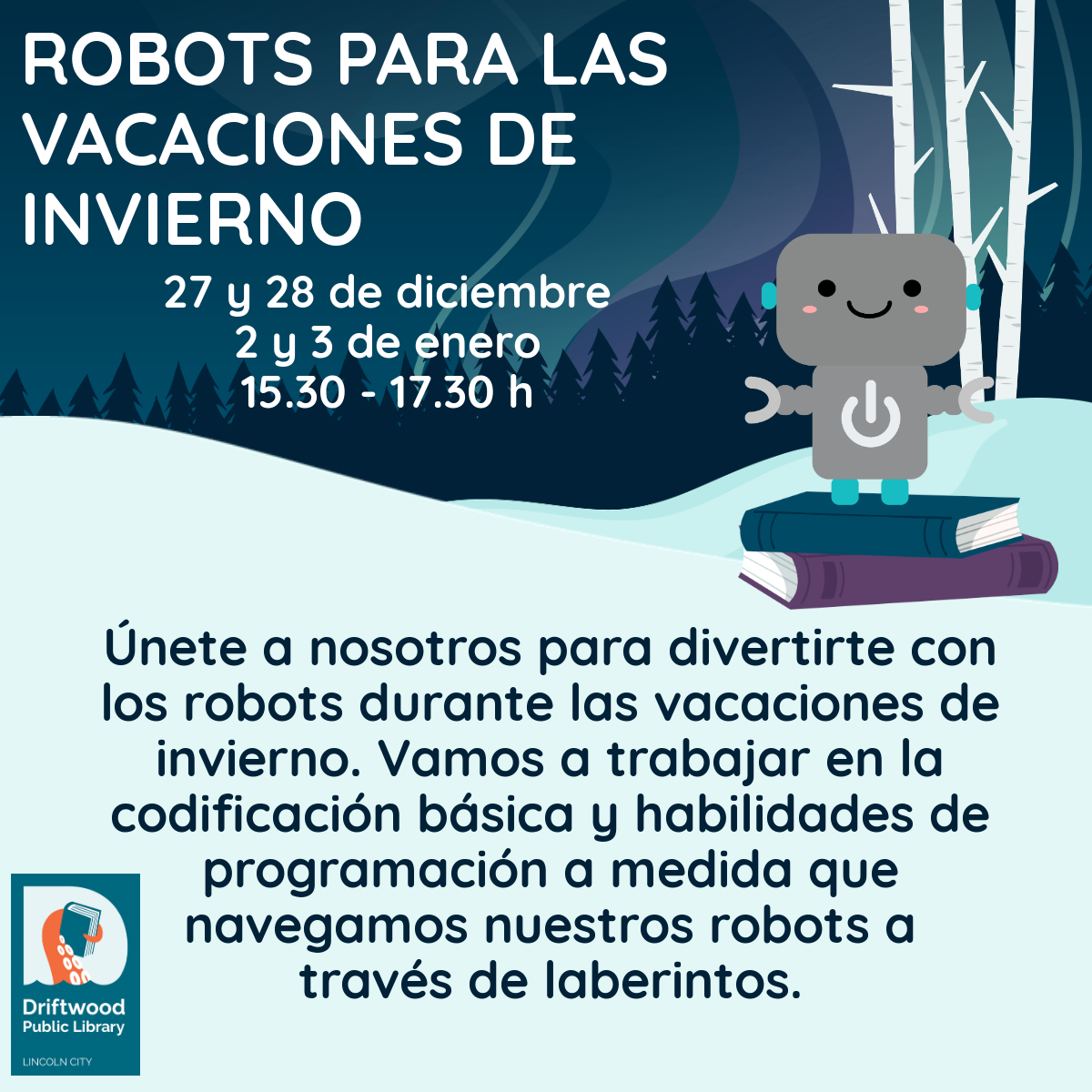 Robots para vacacione de invienro